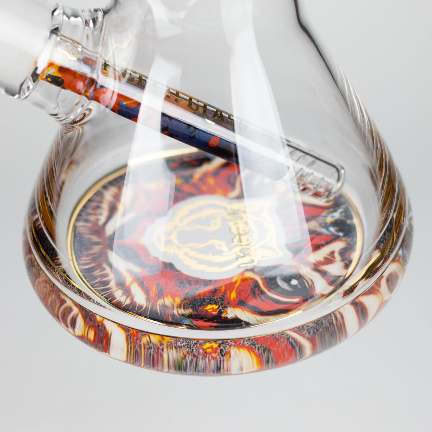 Cheech | 13″ Tiger Decal Beaker Bong