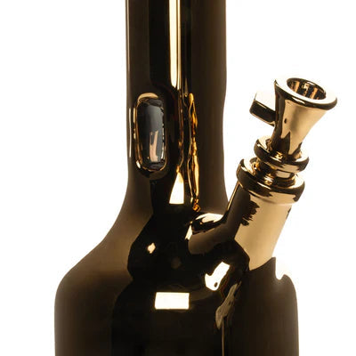 RED EYE TEK 18" 24K GOLD TERMINATOR HEX TUBE WATER PIPE