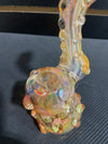 4.5″ Gold Fumed Rasta Swirl Sherlock Bubbler