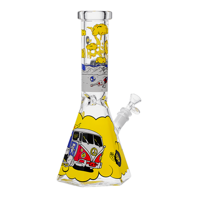 CHEECH 12” 7MM SMOKEY CAMPER
DECAL BEAKER [CH298]