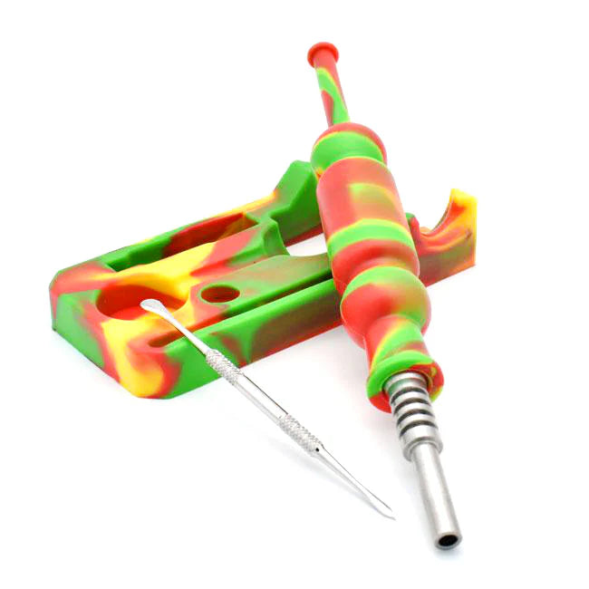 8" Silicone Nectar Collector with Tray