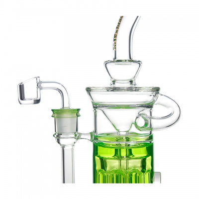 Glycerin Recycler Bong with 8 Arm Pillar Perc & Showerhead Perc