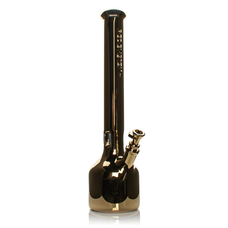 RED EYE TEK 18" 24K GOLD TERMINATOR HEX TUBE WATER PIPE