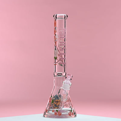 16"CHERRY BLOSSOM BEAKER BONG–JAPANESE-INSPIRED DESIGN