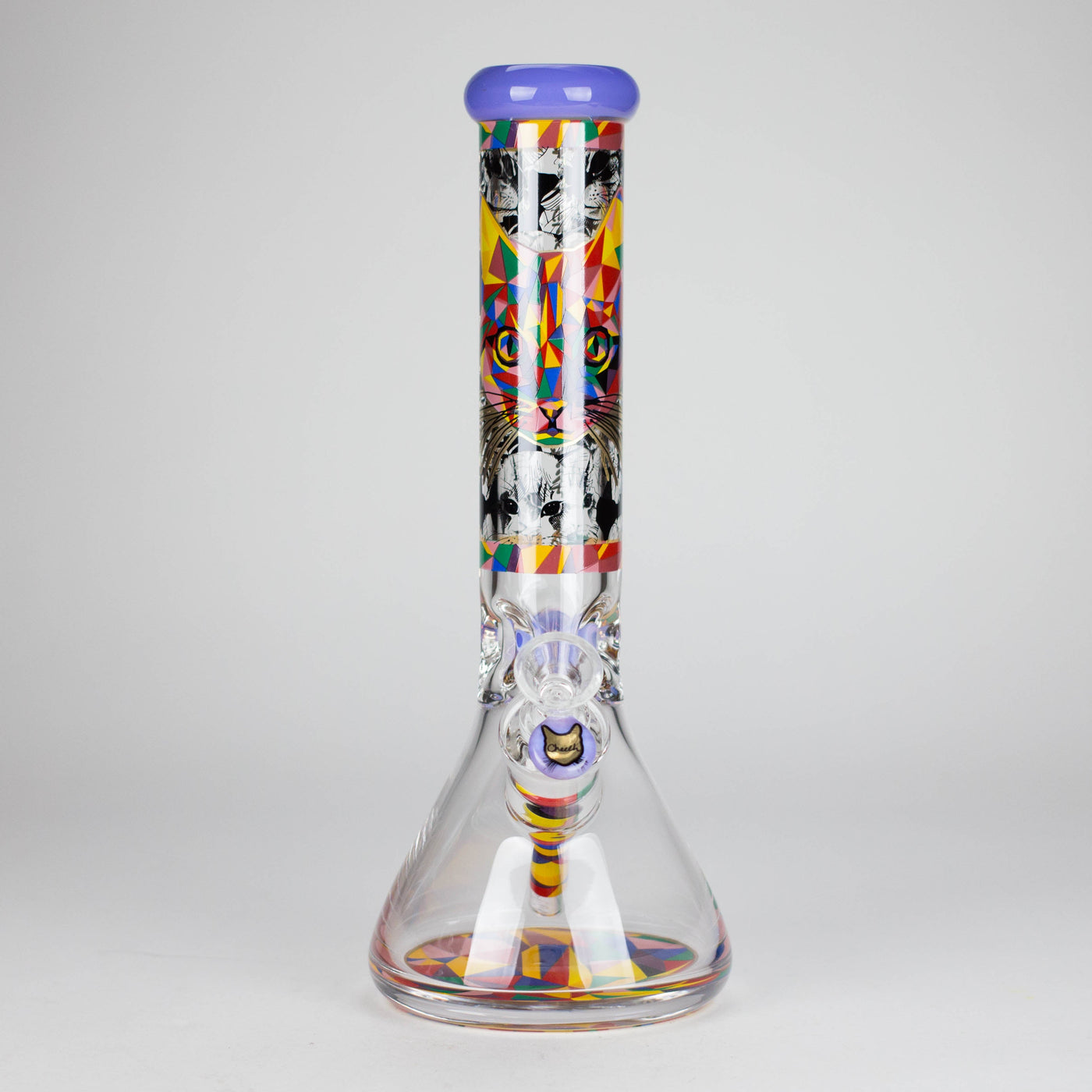 Cheech | 13″ Cat Decal Beaker Bong