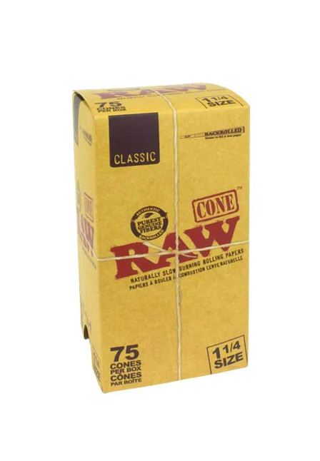 RAW Natural Cones 1¼ – 75/PACK