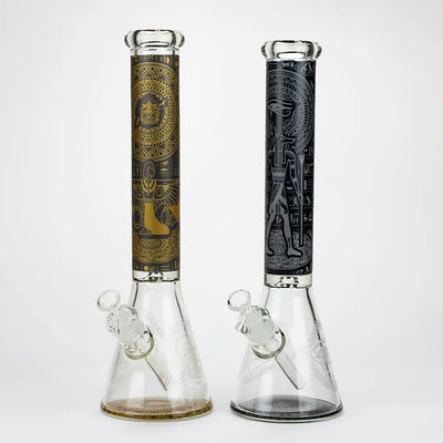 16" Egyptian Hieroglyph Beaker Bong