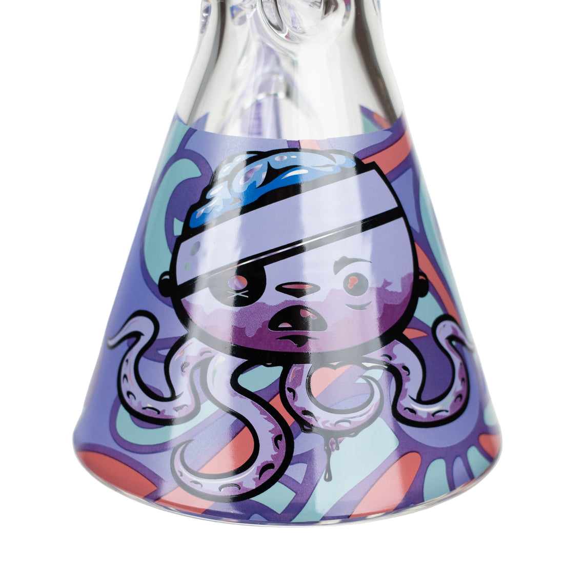 CASTLE GLASSWORKS 16" 9 MM OCTOPUS BEAKER BONG