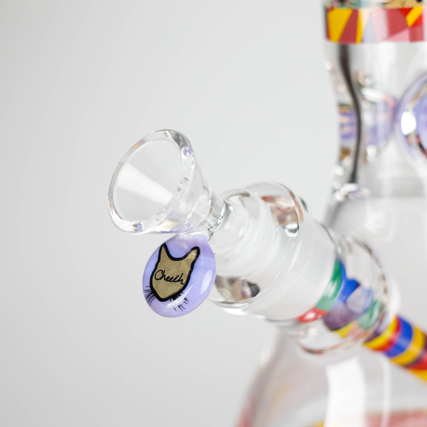 Cheech | 13″ Cat Decal Beaker Bong