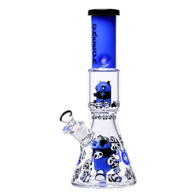 14" Cheech Glass Panda Party Beaker Bong (7mm)