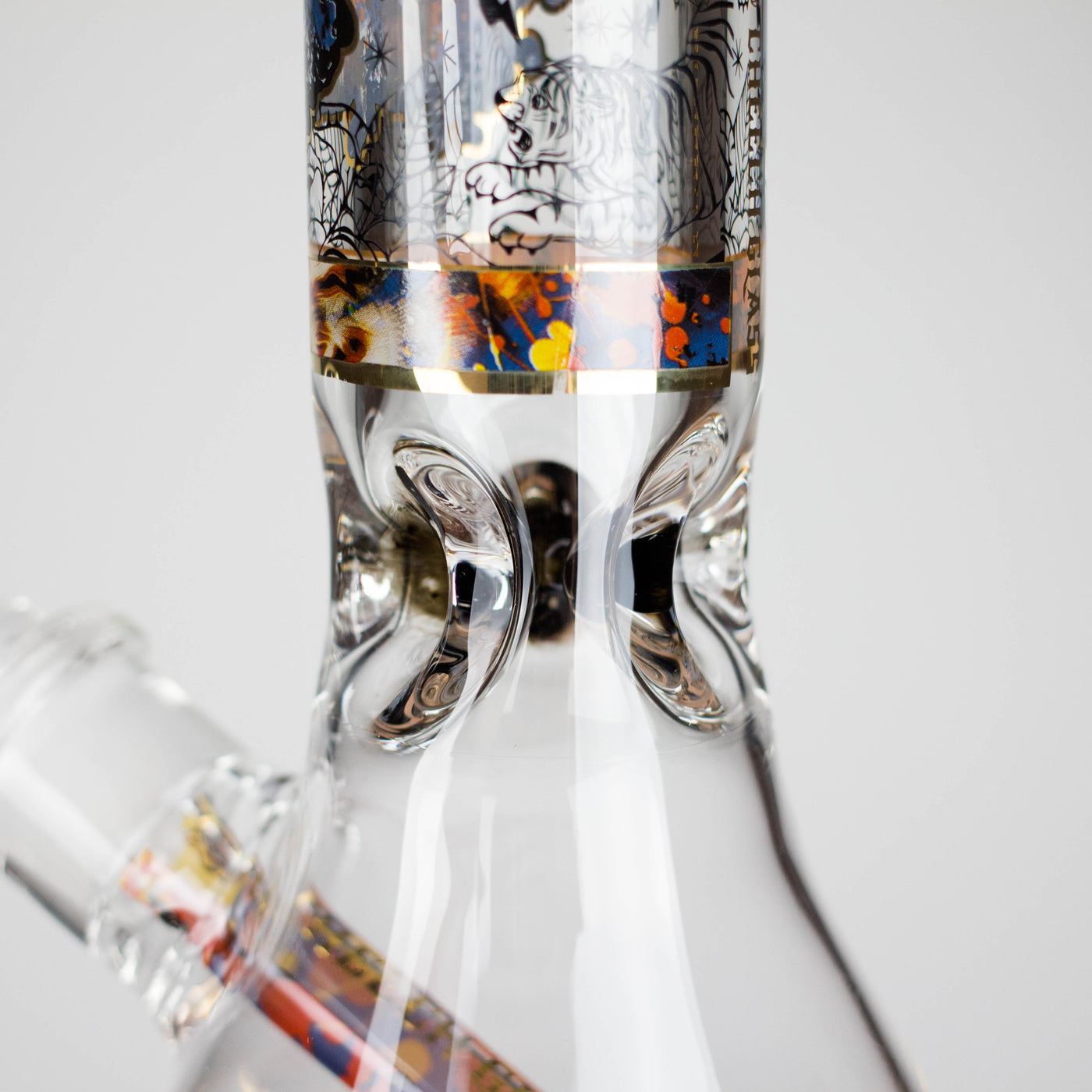 Cheech | 13″ Tiger Decal Beaker Bong