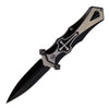 ICONIC METALLIC BLACK CROSS FOLDABLE POCKET KNIFE BY PERUCCI