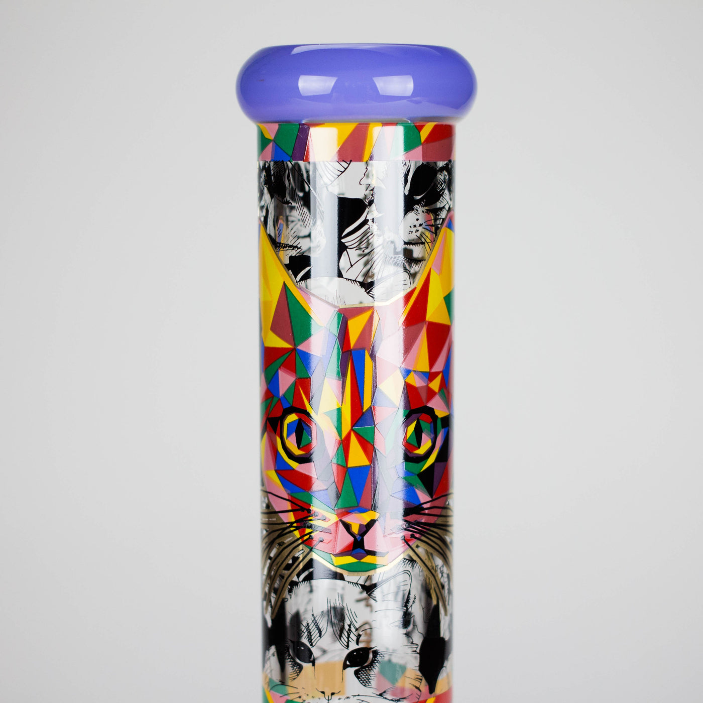 Cheech | 13″ Cat Decal Beaker Bong