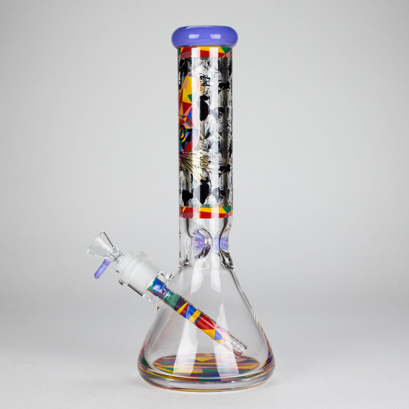 Cheech | 13″ Cat Decal Beaker Bong