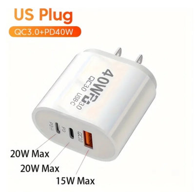 40W USB-C Fast Charger Block