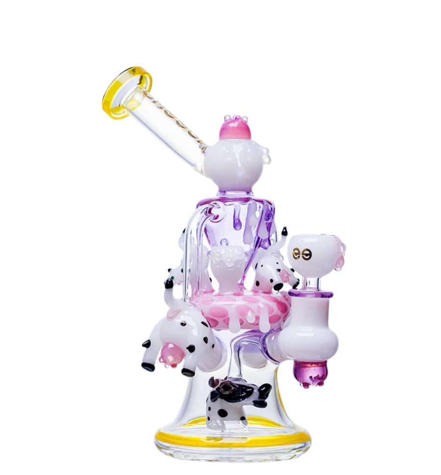 Cheech Glass Milky Cow Dab Rig