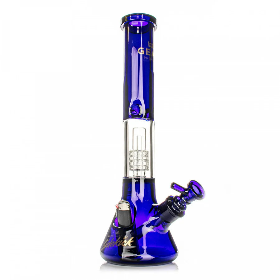 GEAR PREMIUM 15.5" 7MM THICK SIDEKICK DUAL CHAMBER BEAKER BASE BONG