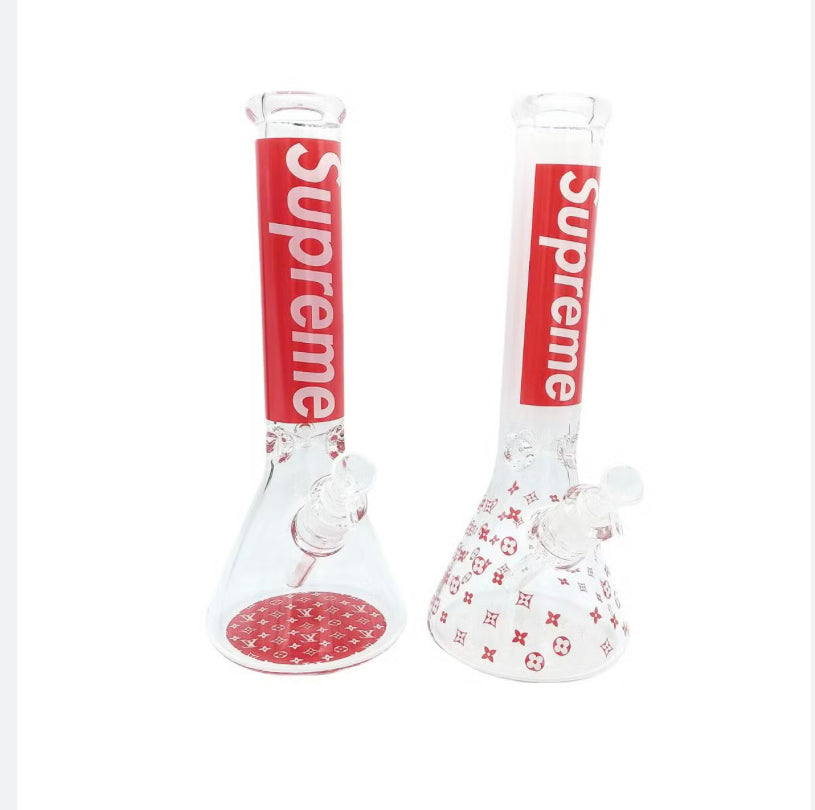 14" Brand 9mm  SUPREME glass water bong