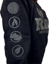 RAW CREW NECK BLACKOUT SWEATSHIRT