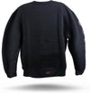 RAW CREW NECK BLACKOUT SWEATSHIRT