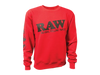 Raw | Crew Neck Red Sweatshirt