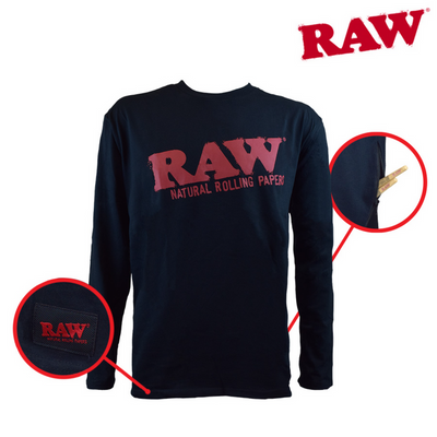 RAW CREWNECK RED BRAND LONG SLEEVE