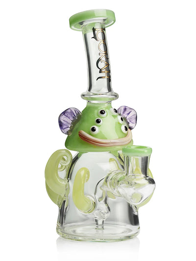 10" Cute Mini Six Eyes Clown Octopus Glass Dab Rig