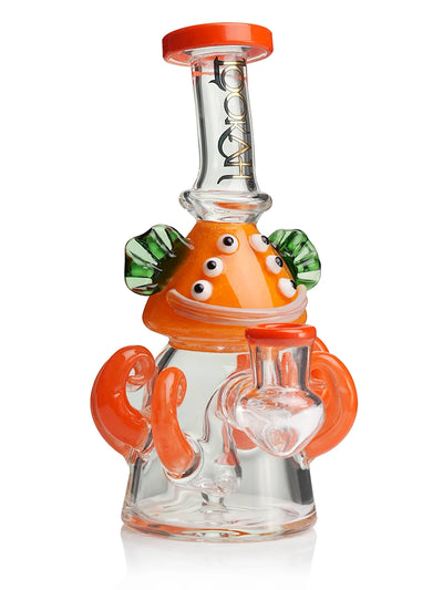 10" Cute Mini Six Eyes Clown Octopus Glass Dab Rig