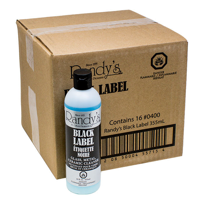 Randy’s Black Label Bong Cleaner – Box of 16 Bottles