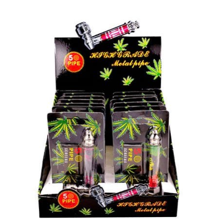 High-Grade Metal Pipes
Box of 12 (Includes 5 Screens Each)