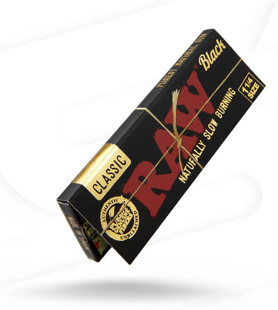 Raw Black Classic Rolling Papers 1 1/4 (24 Pack)