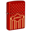 Red Festive Windproof Zippo Lighter