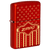 Red Festive Windproof Zippo Lighter