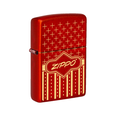 Red Festive Windproof Zippo Lighter