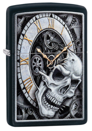Zippo Metal-Skull Clock Design