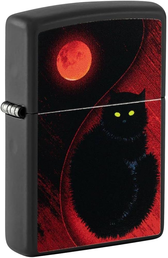 Zippo Black Cat Design