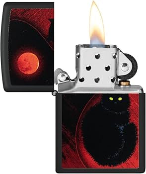 Zippo Black Cat Design