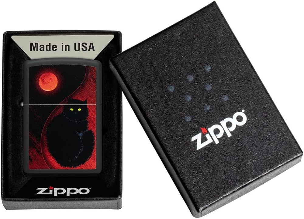 Zippo Black Cat Design