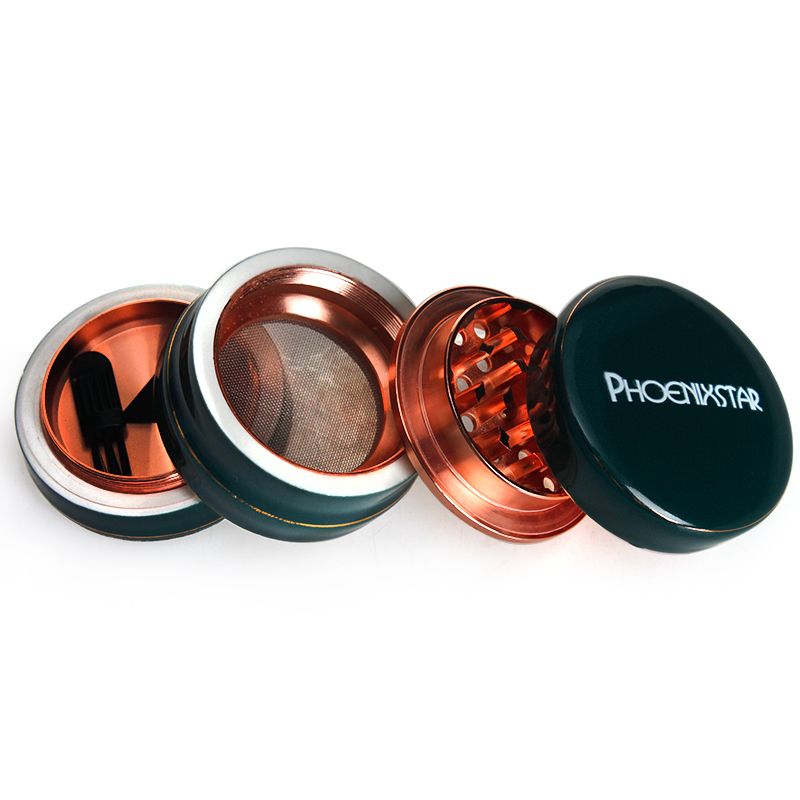 Phoenix 4 Layers Herb Crusher Aircraft Grade Aluminum Smoking Herb Grinder