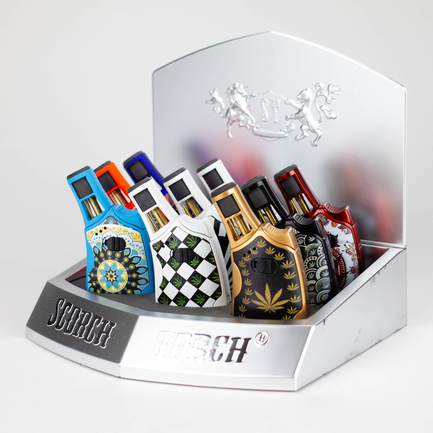 Scorch Torch | Mandala Leaf Designs single flames torch lighter