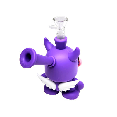 6" EVIL COW STYLE SILICONE WATER PIPE