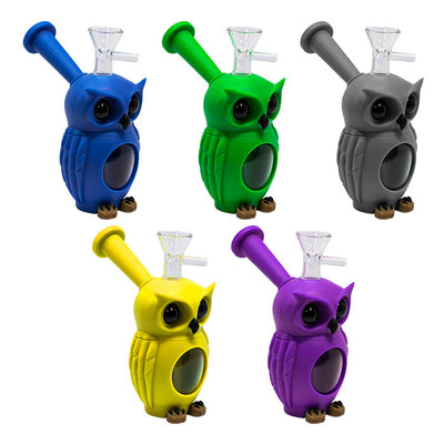 Blue Owl 6 Inches Silicone Bong