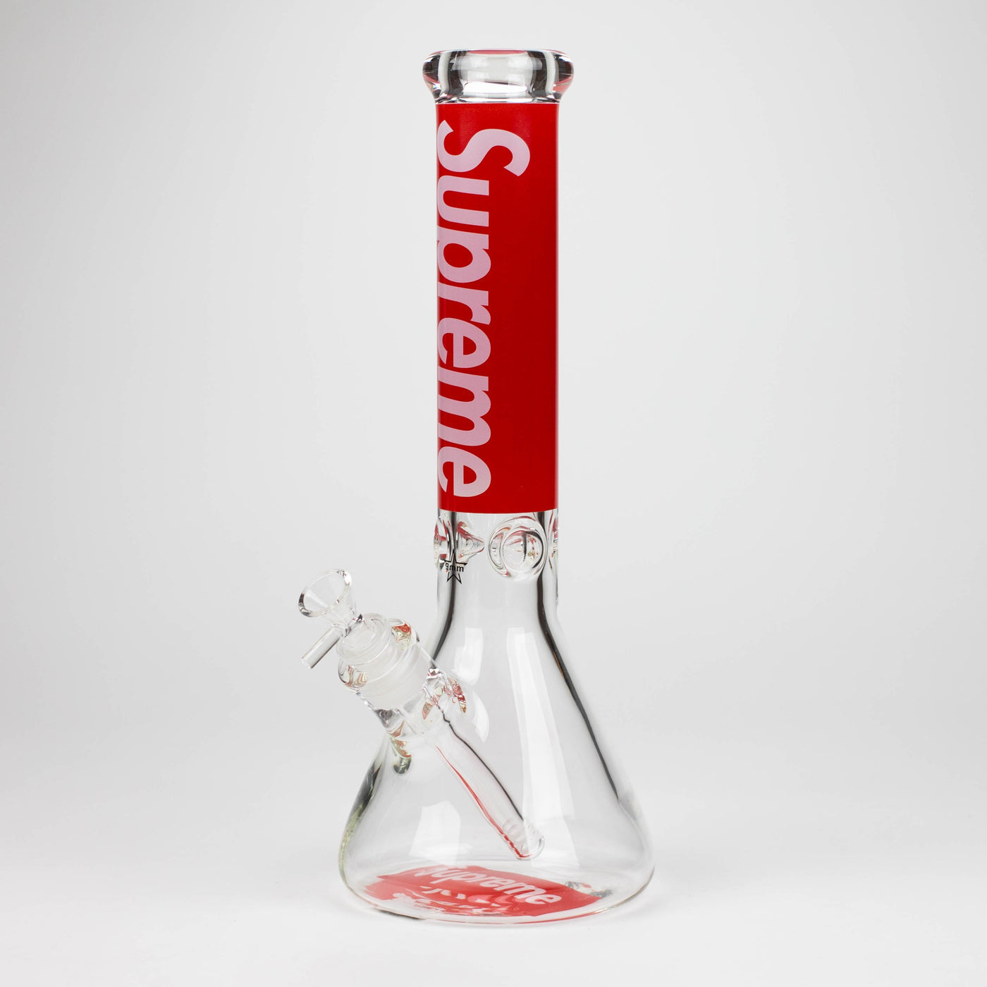 14" Brand 9mm  SUPREME glass water bong