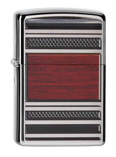 Zippo Silver & Brown Lighter