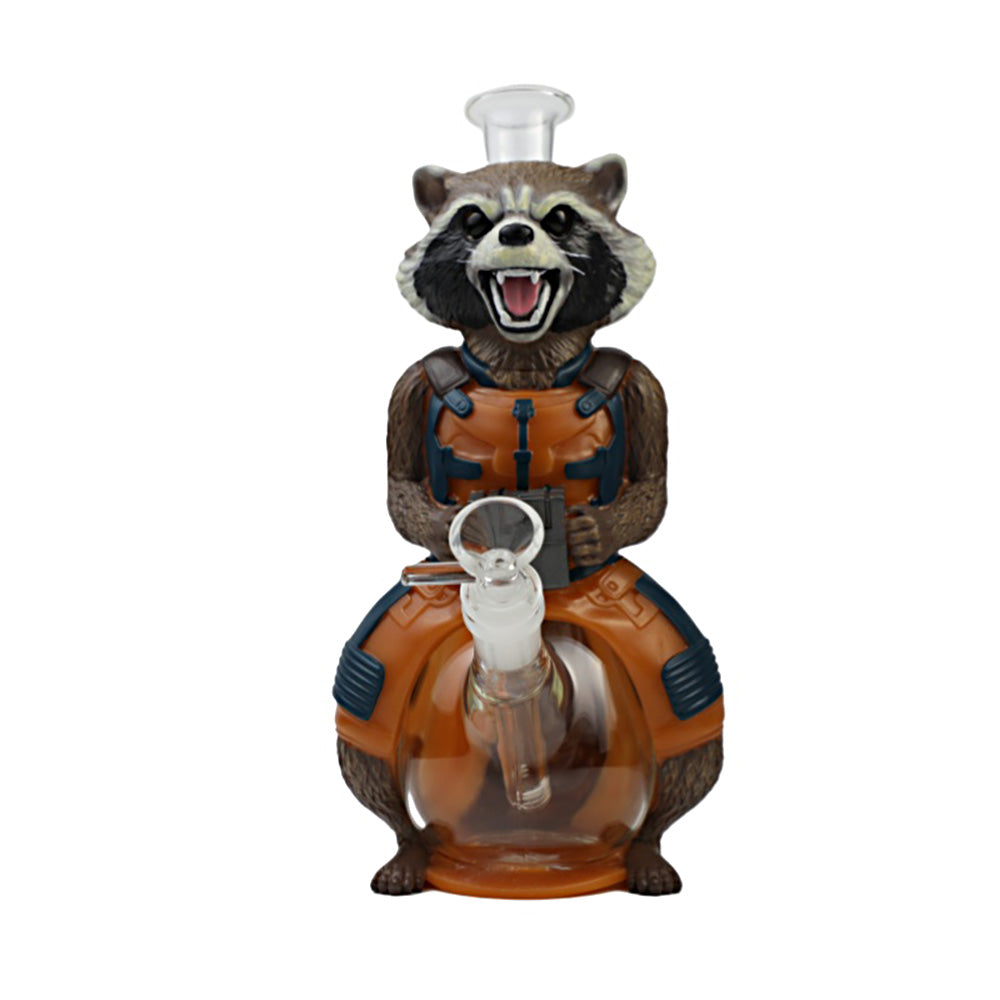 10.3″ PVC Rocket Raccoon Water Pipe Bong