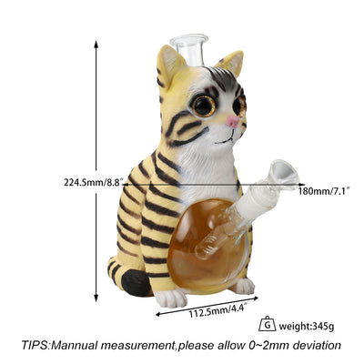 8.8″ Tabby Cat Water Pipe Bong