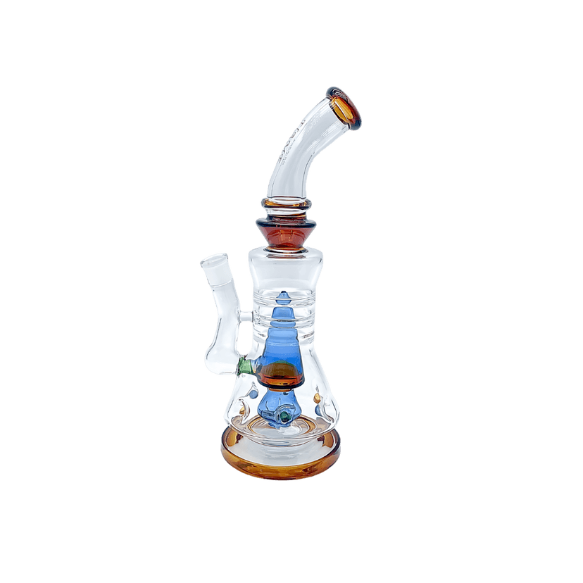 Heavy Base, Pyramid-Inspired Perc Bong,