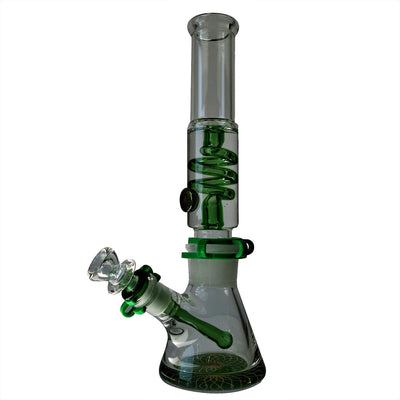 12 Inch Freezable Glass Coil Bong